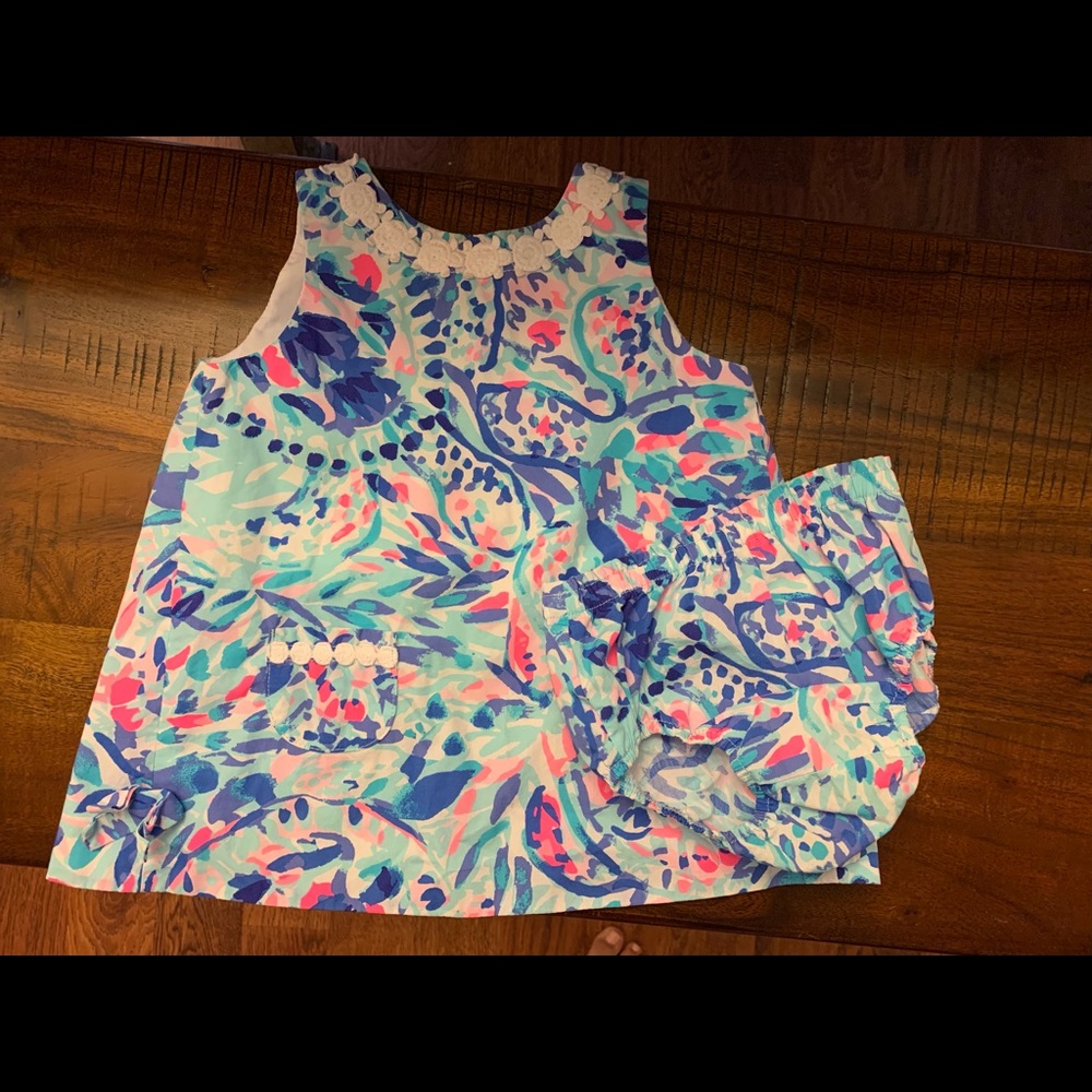 Lilly Pulitzer baby shift and bloomers 18-24 m